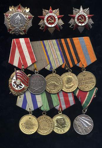 Some of my Soviet medal groups