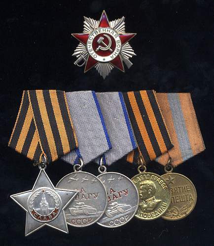 Some of my Soviet medal groups