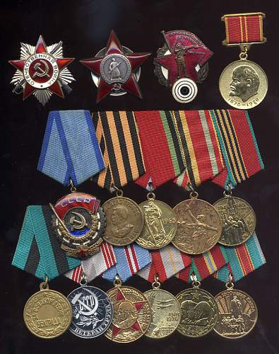 Some of my Soviet medal groups