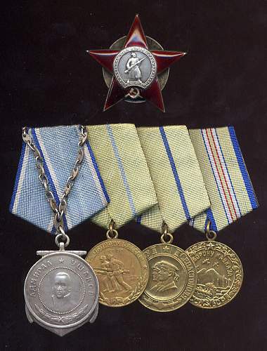 Some of my Soviet medal groups