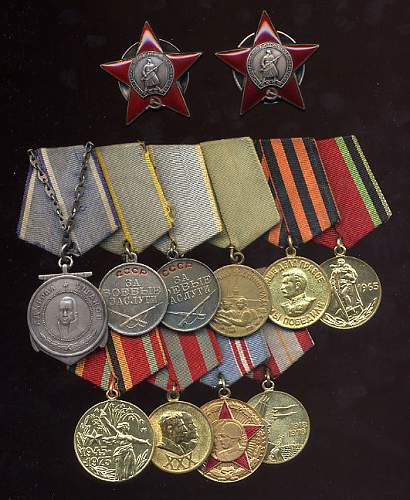 Some of my Soviet medal groups