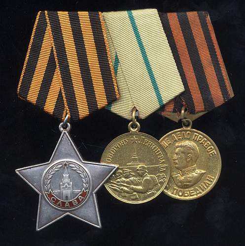 Some of my Soviet medal groups