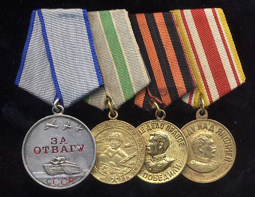 Some of my Soviet medal groups