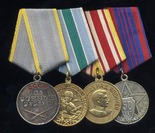 Some of my Soviet medal groups