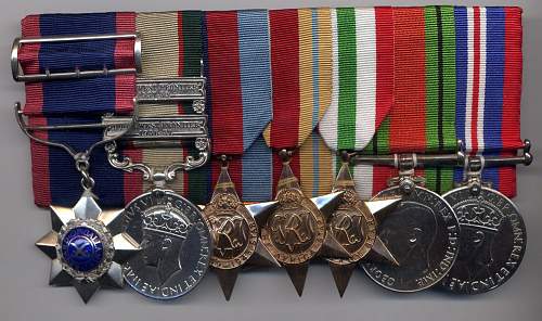 WWII Indian Army medal groups