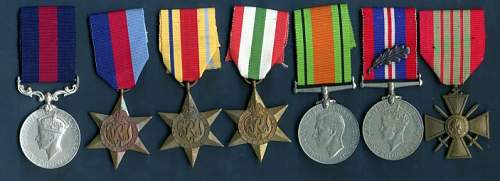 WWII Indian Army medal groups