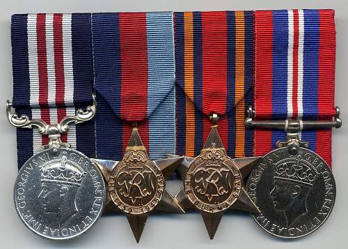 WWII Indian Army medal groups