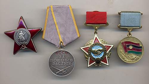 Some of my Soviet medal groups