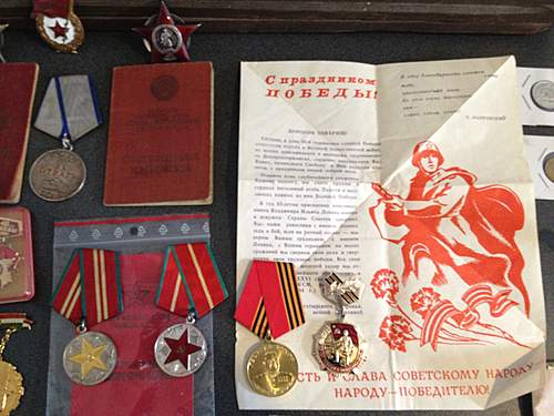 My Soviet and German medal collection