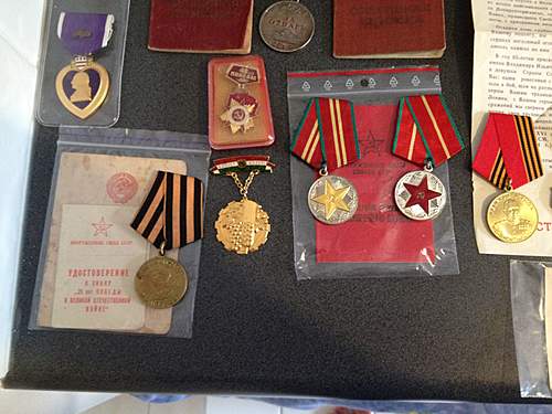 My Soviet and German medal collection