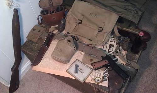 WWII 2nd Lt. Cot Display