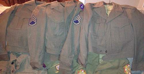 WWI &amp; WWII US Uniform Lot Pickup