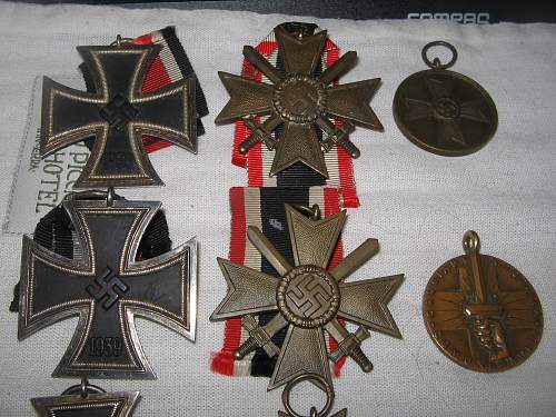 German WWII awards, badges and other items from German veteran estate sales