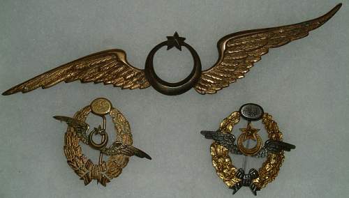 WW1 Aviation badges ; Turkey