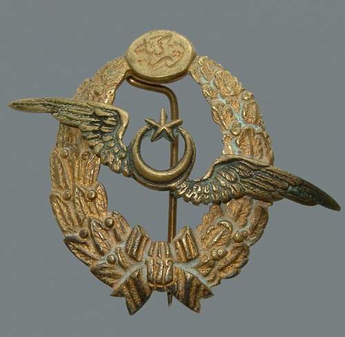 WW1 Aviation badges ; Turkey