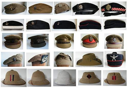 British (&amp; commonwealth) Headgear collection