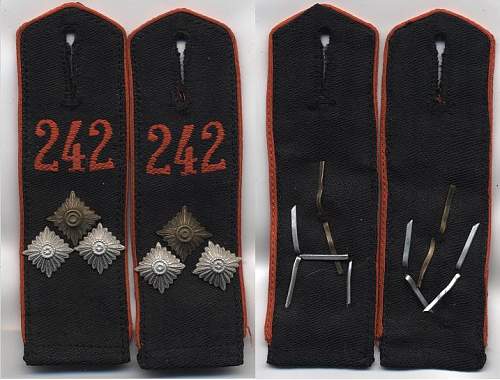 Collection of Post 1939 Hitlerjugend Shoulder Straps of the Allgemeine Hitlerjugend