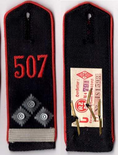 Collection of Post 1939 Hitlerjugend Shoulder Straps of the Allgemeine Hitlerjugend