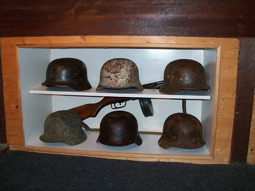 wehrmacht stalingrad helmet display