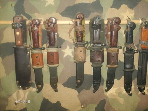 my collection of bayonets and deactivated guns