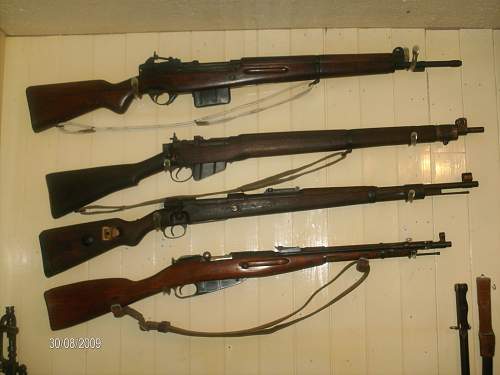 my collection of bayonets and deactivated guns