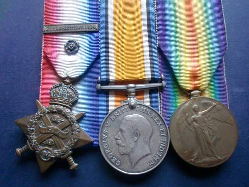 Medals to Irishmen in WW1.