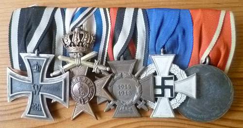 German Medal Bars