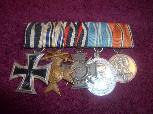 German Medal Bars