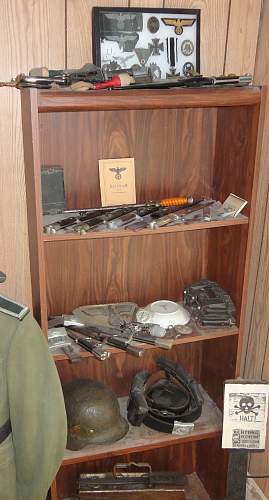 Shelf of Dress Bayonets and Other