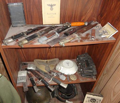 Shelf of Dress Bayonets and Other