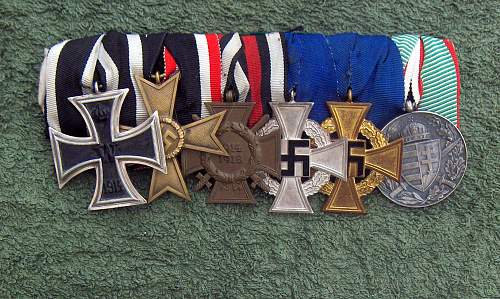 German Medal Bars