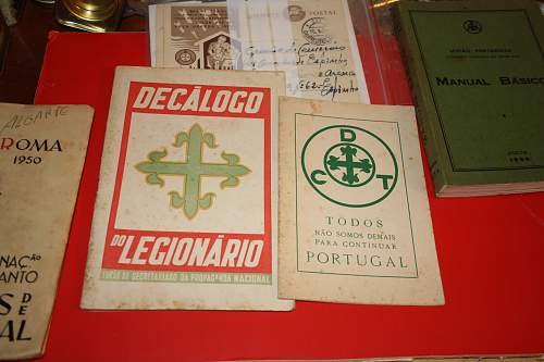 part of my collection from portuguese army and portuguese fascist younth