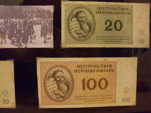 Theresienstadt Ghetto currency display