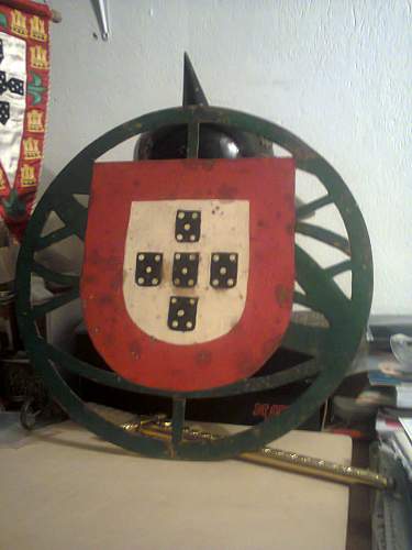 portuguese youth base symbol from headquartes in Leiria i hope you like it its a very rare piece