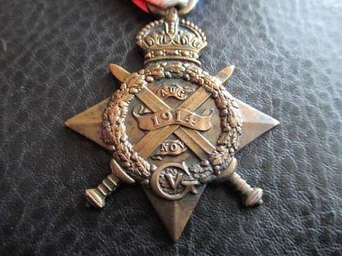 Medals to Irishmen in WW1.