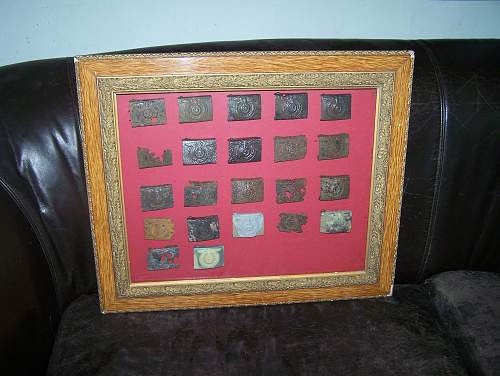 display in an old frame with magnets