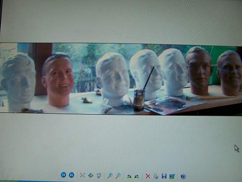 The making of a dummy head for display purpose