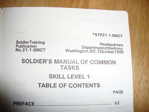 Desert Storm manuals and field book's