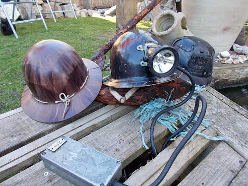 post ww2 mining helmets