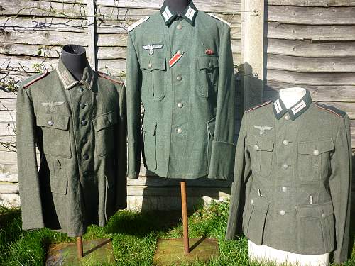 3 German Heer Combat Tunics