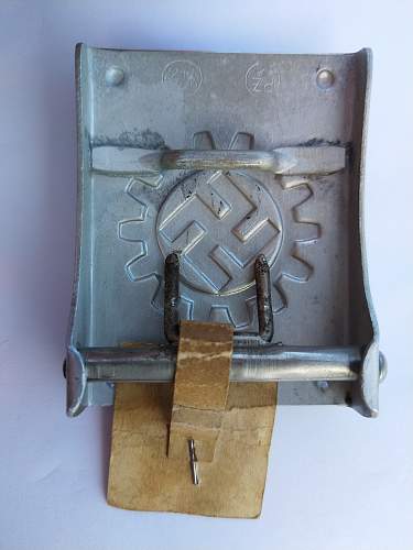 DAF buckle with a belt