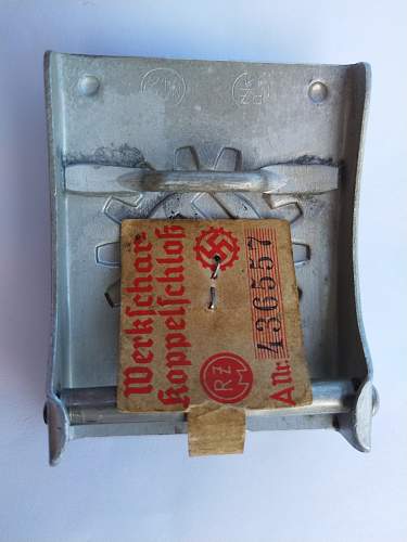 DAF buckle with a belt