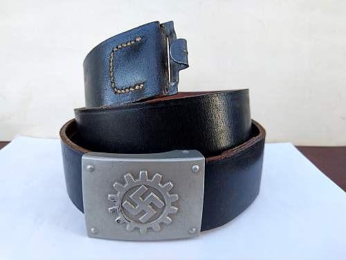 DAF buckle with a belt