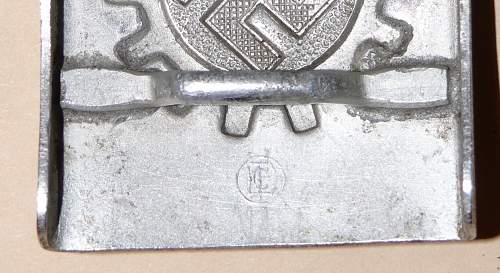 &quot;pebbled&quot; DAF-Werkschar buckle