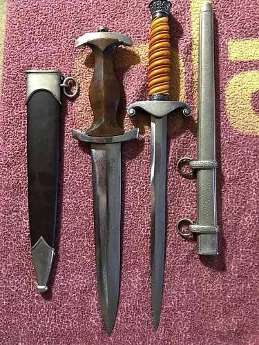 SA Dagger RZM and Army Dress Dagger Real?