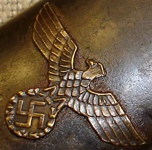 odd WWI-scabbard with Reichsadler !