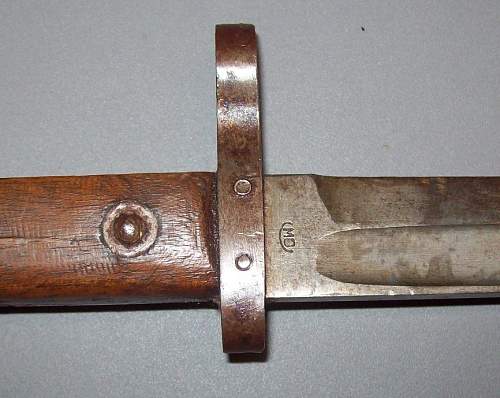 Czech Made M95 Mannlicher Bayonet with Strange Markings