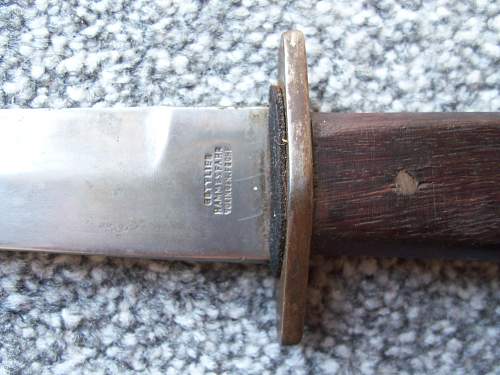 ? WW1 or WW2 German trench knife?