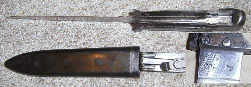 late war type bayonet