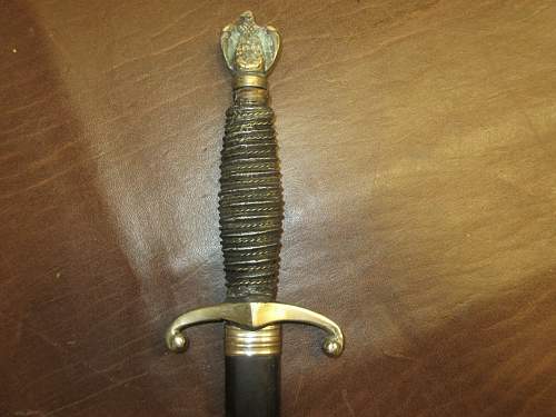 Ww2 German dagger with leather scabbard?